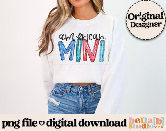 American Mini PNG Design