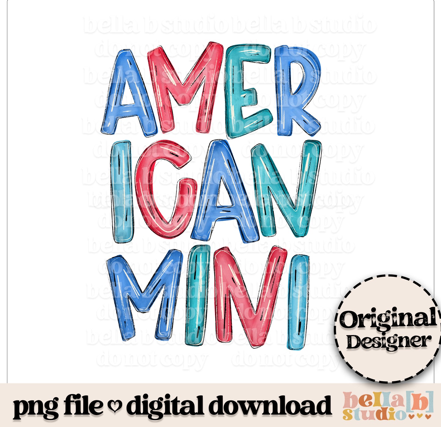 American Mini Doodle PNG Design