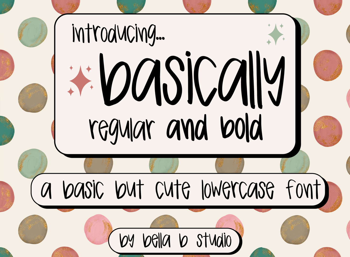 Basically - A Basic But Cute Lowercase Font