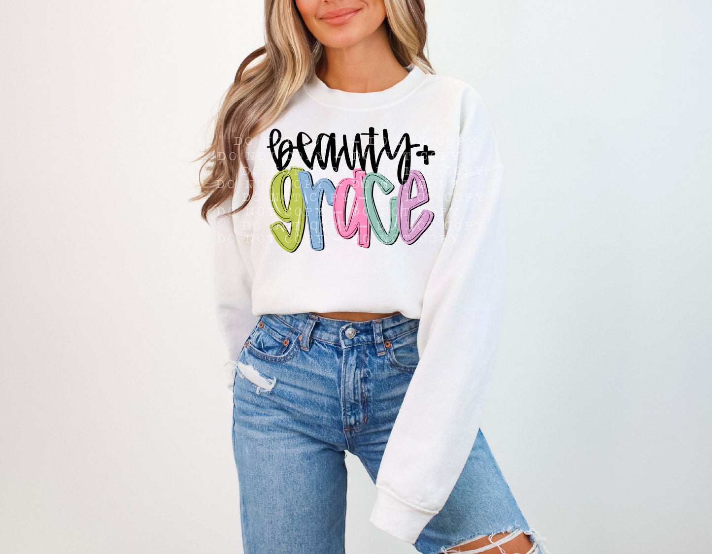 Beauty and Grace PNG Design