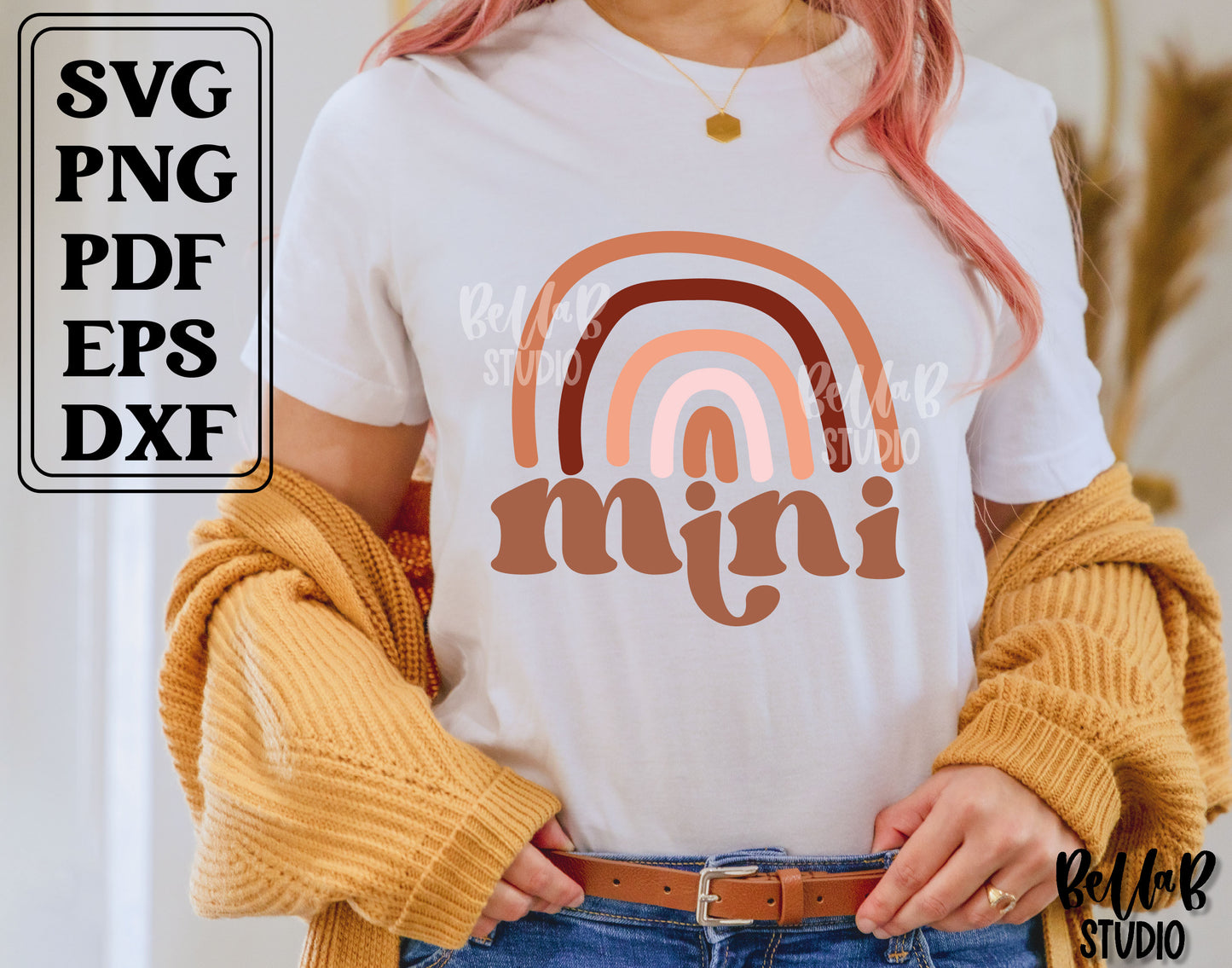Boho Rainbow Mini SVG File