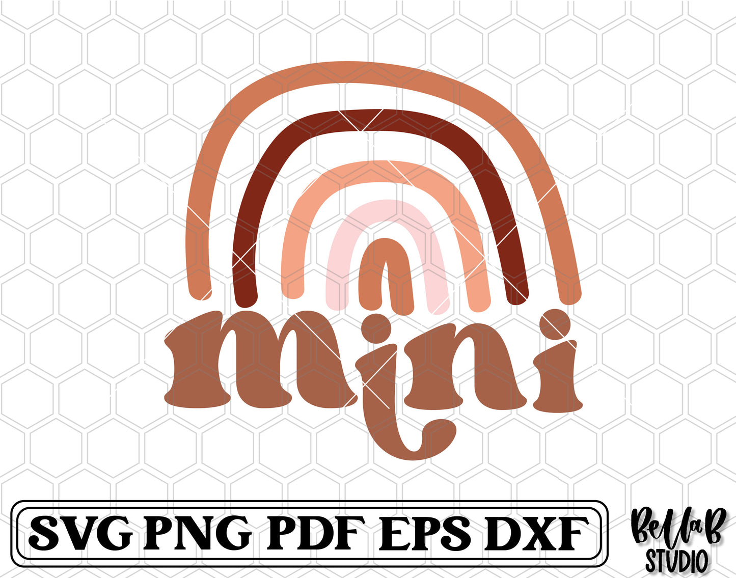 Boho Rainbow Mini SVG File
