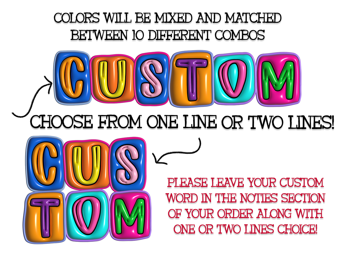 Custom 3D Inflated PNG Design