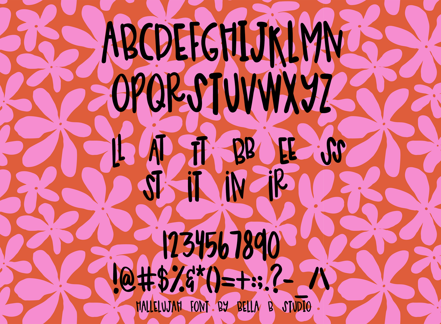 Hallelujah Font - A Fun Uppercase Font