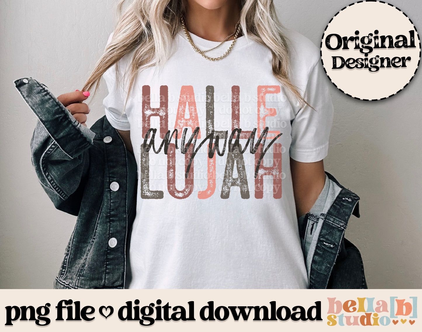 Hallelujah Anyway PNG Design
