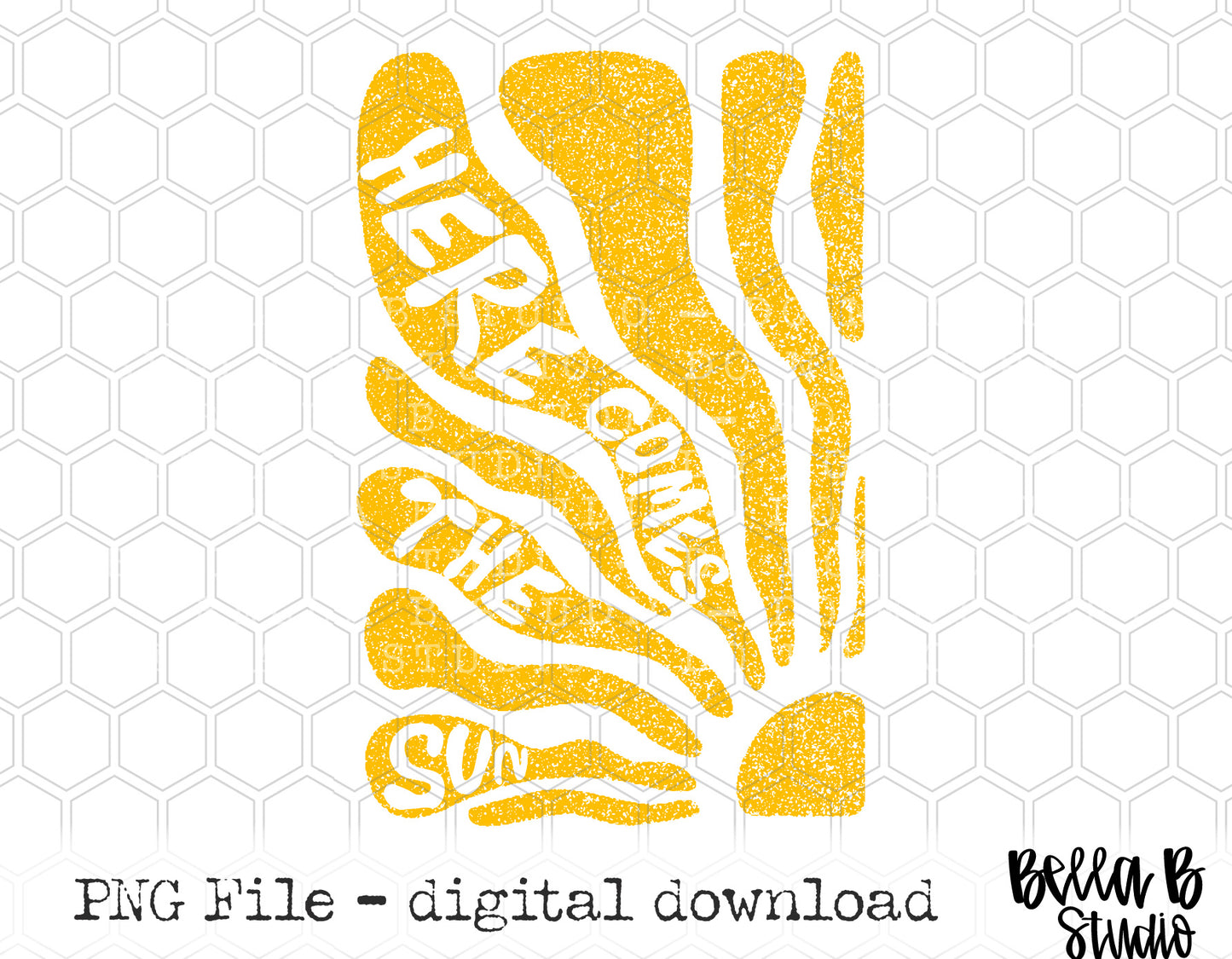 Here Comes The Sun PNG Digital Design
