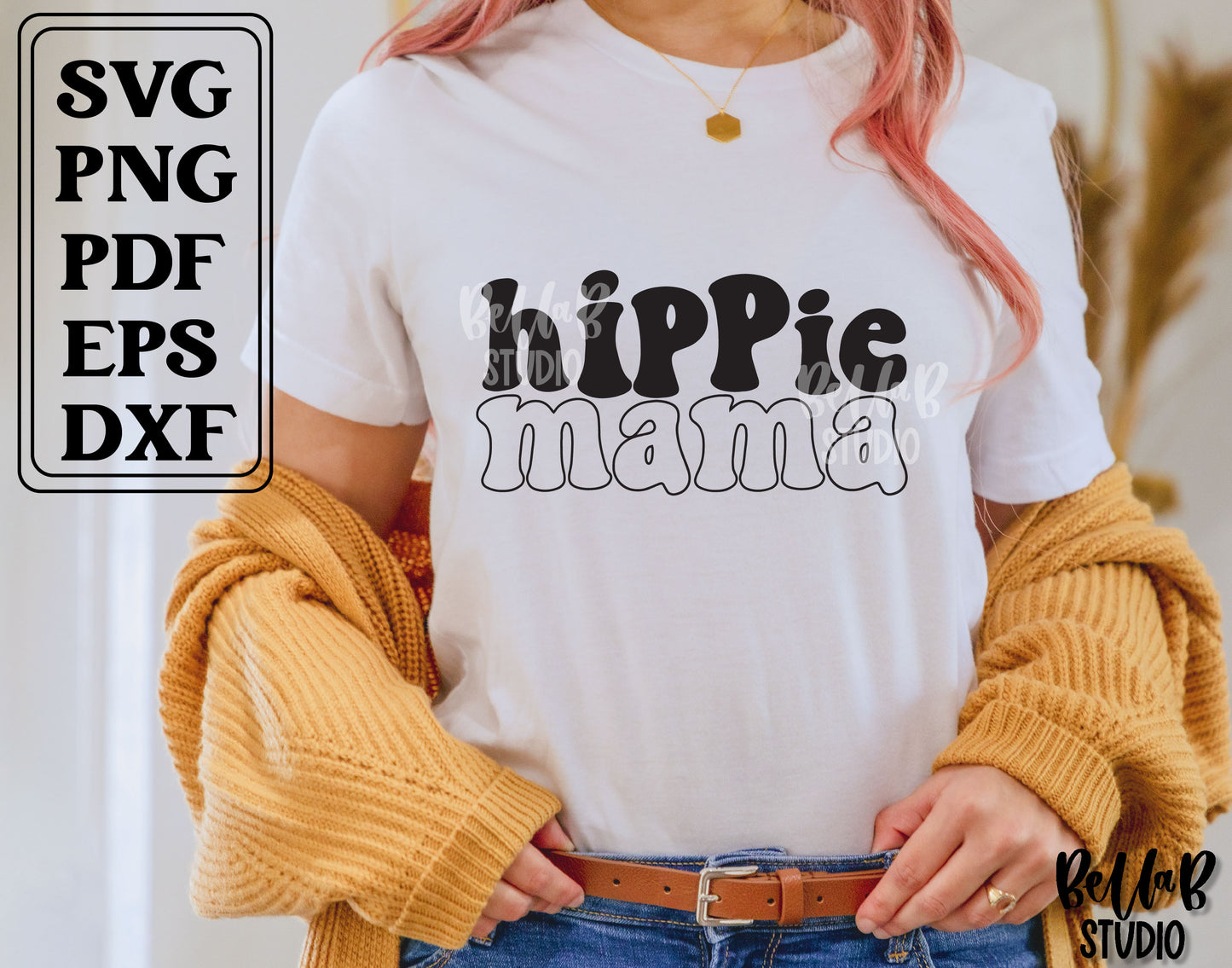 Hippie Mama SVG File