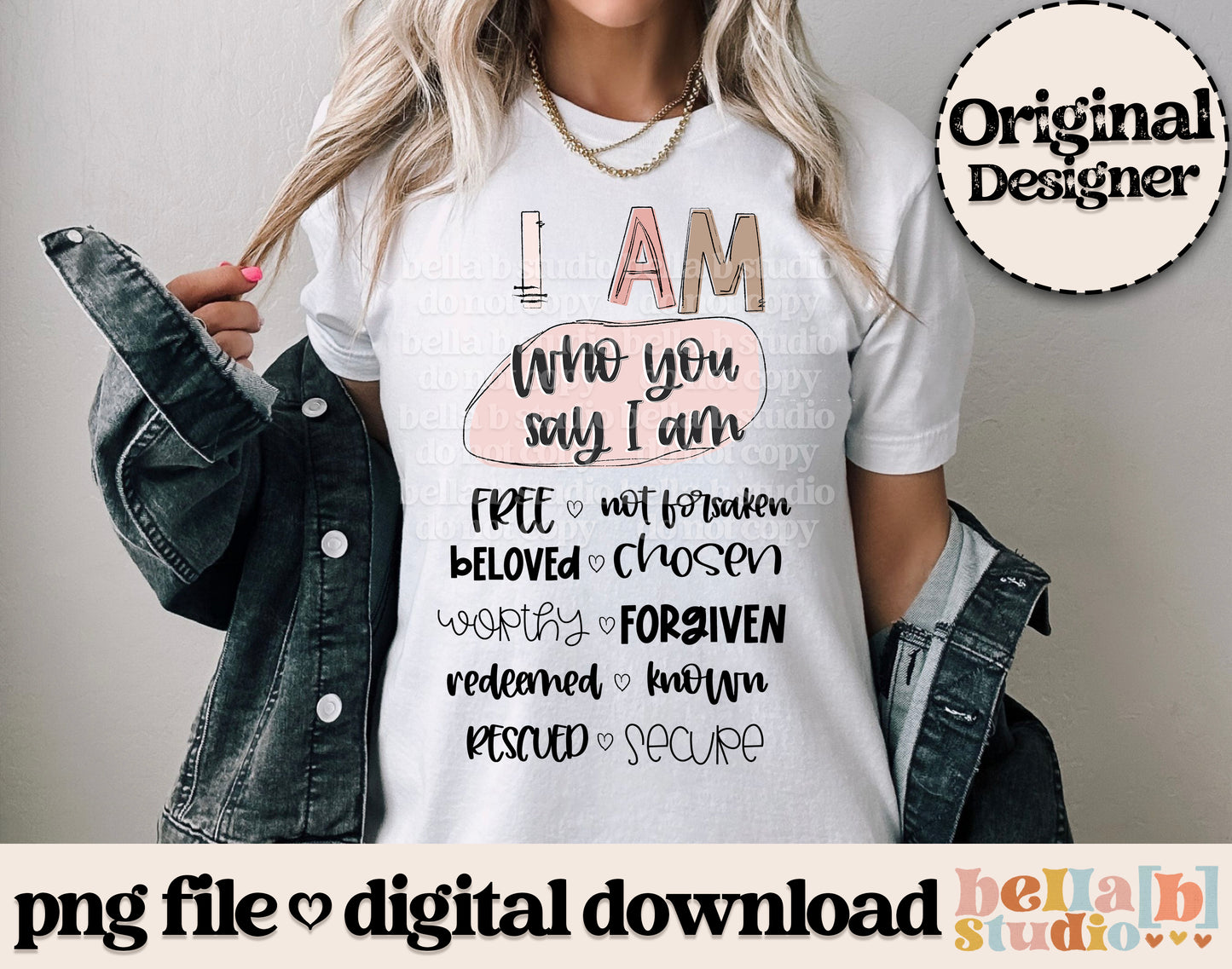 I am Who You Say I am PNG Design