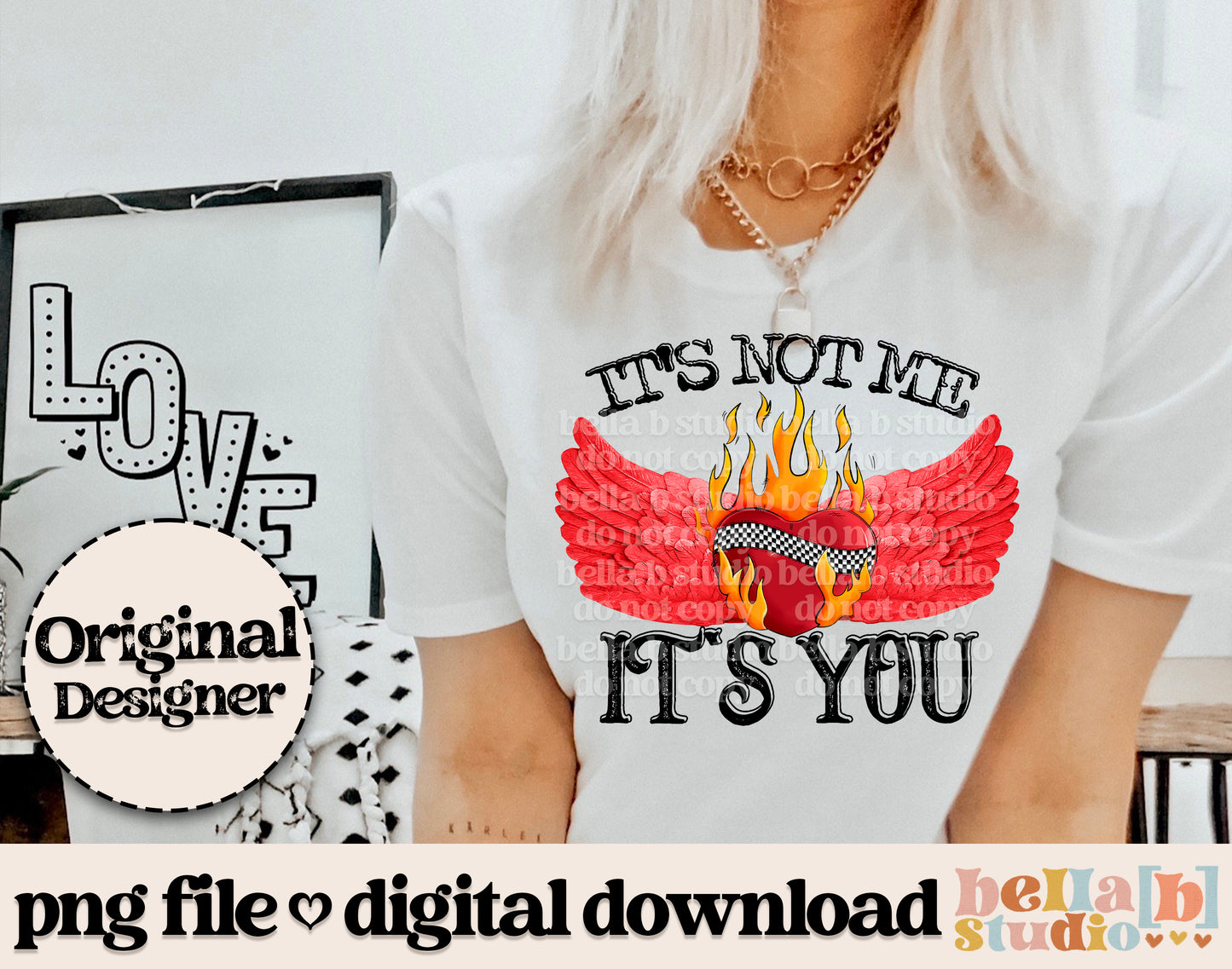 It's Not Me It's You Mixed Media PNG Design