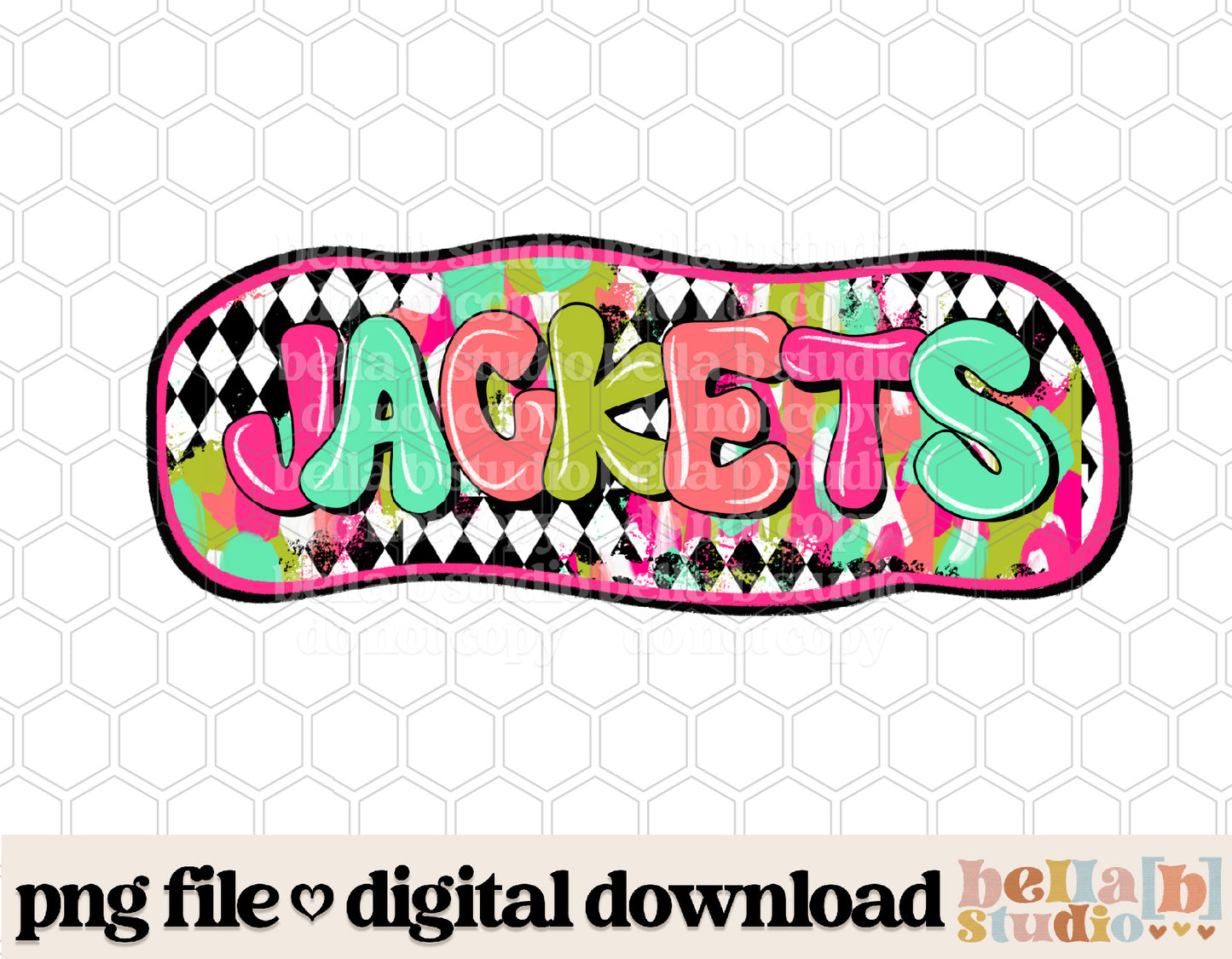 Jackets - Diamond Brushstrokes Mascot PNG