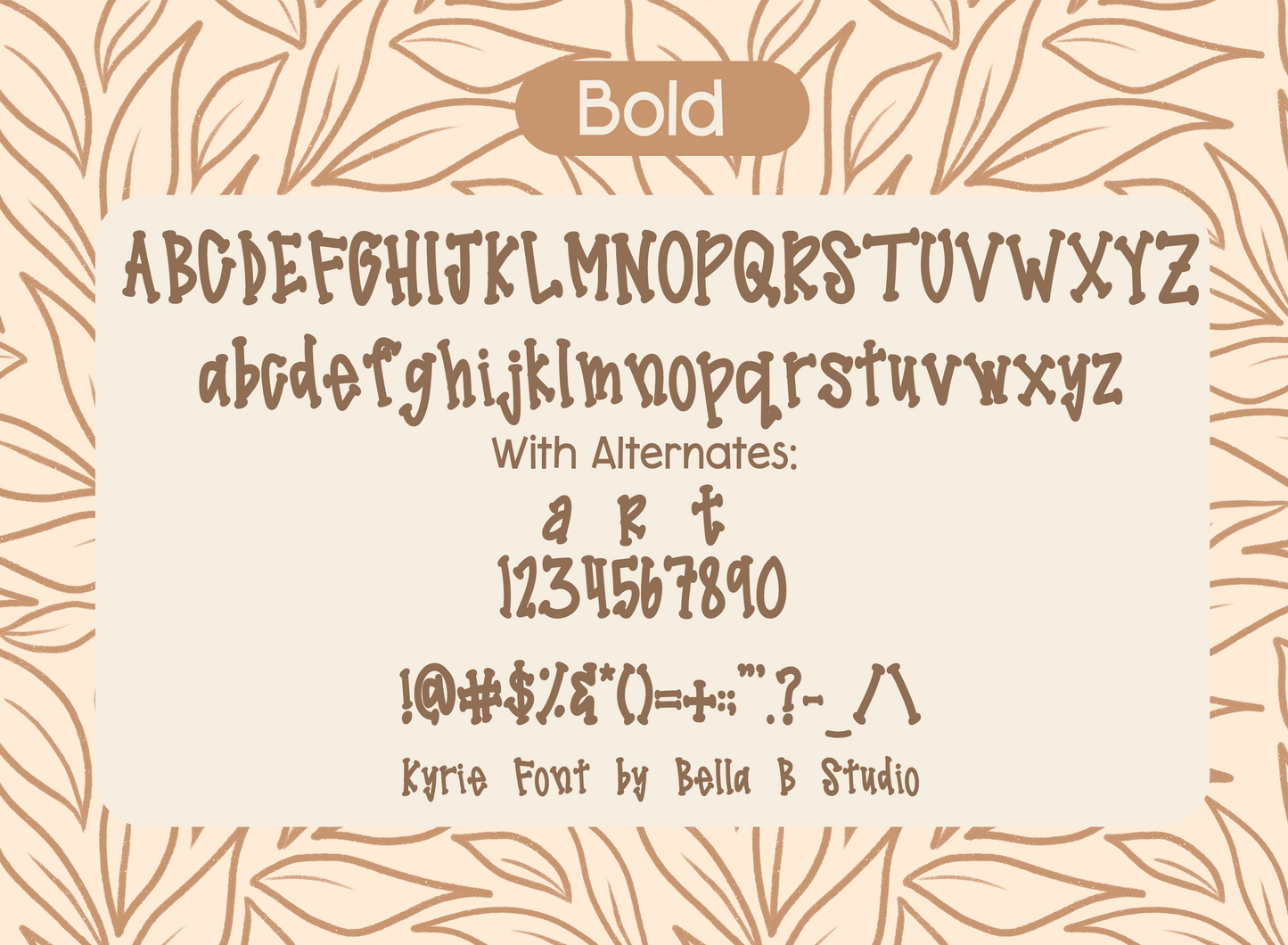 Kyrie ALL 5 FONT FAMILY - A Funky Serif Font