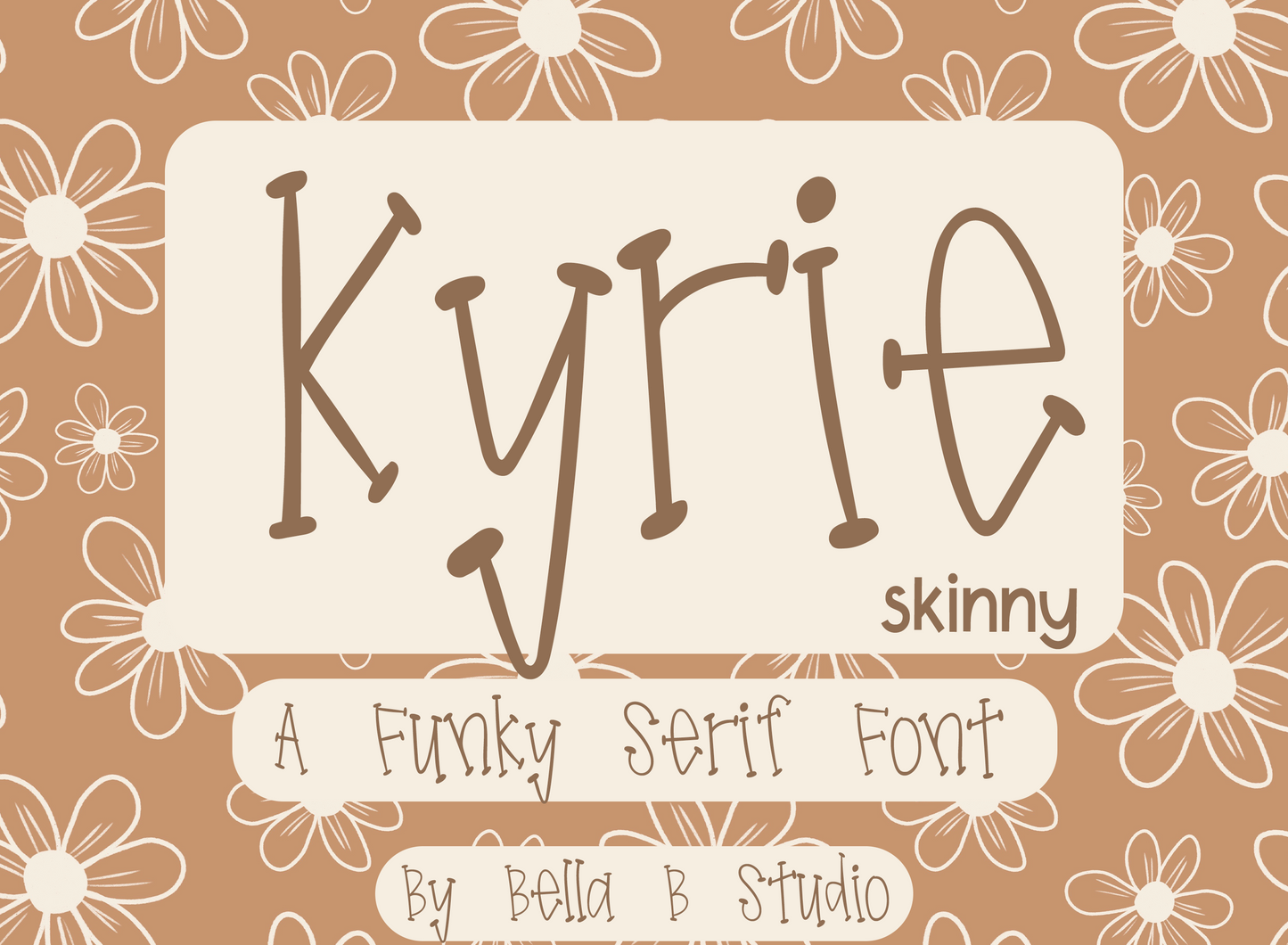 Kyrie SKINNY - A Funky Serif Font