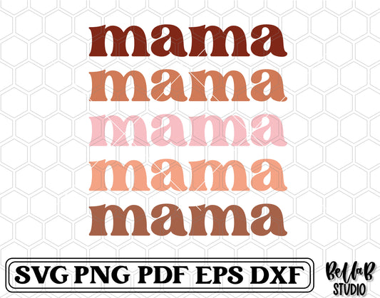 Mama Stacked SVG File