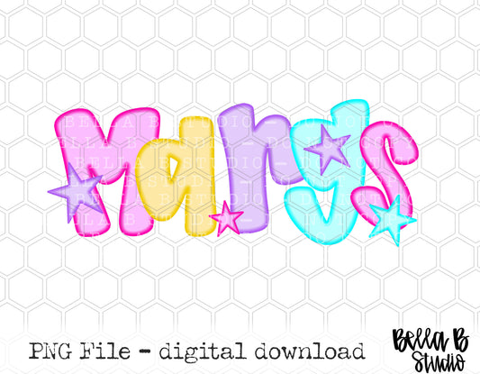 MARGS NEON PNG Design