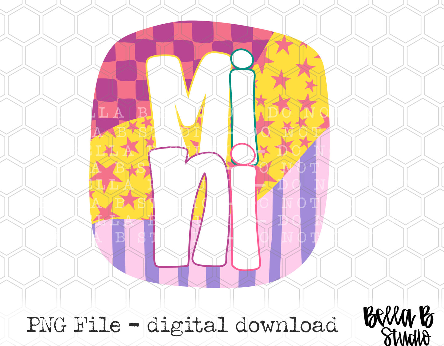 Bright Preppy Mini PNG Design