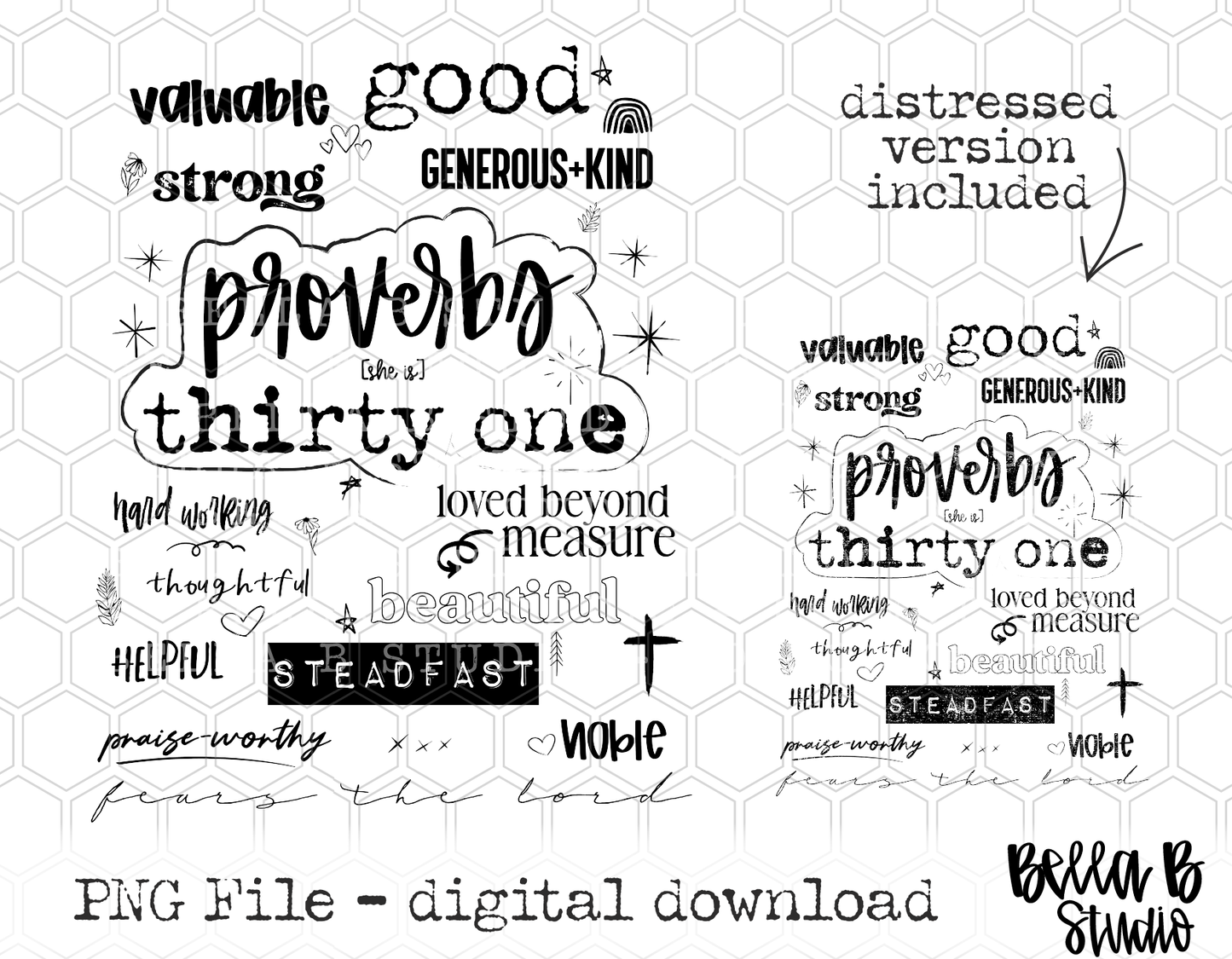 Proverbs 31 PNG Design