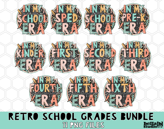 Retro Leopard Bolts School Grade ERA BUNDLE