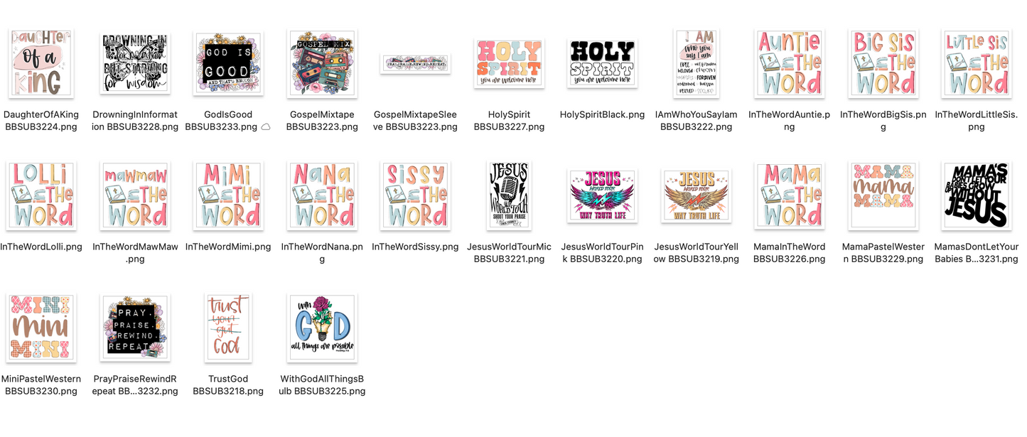 FRIYAY Bundle - JAN 19 - 25 PNG Designs