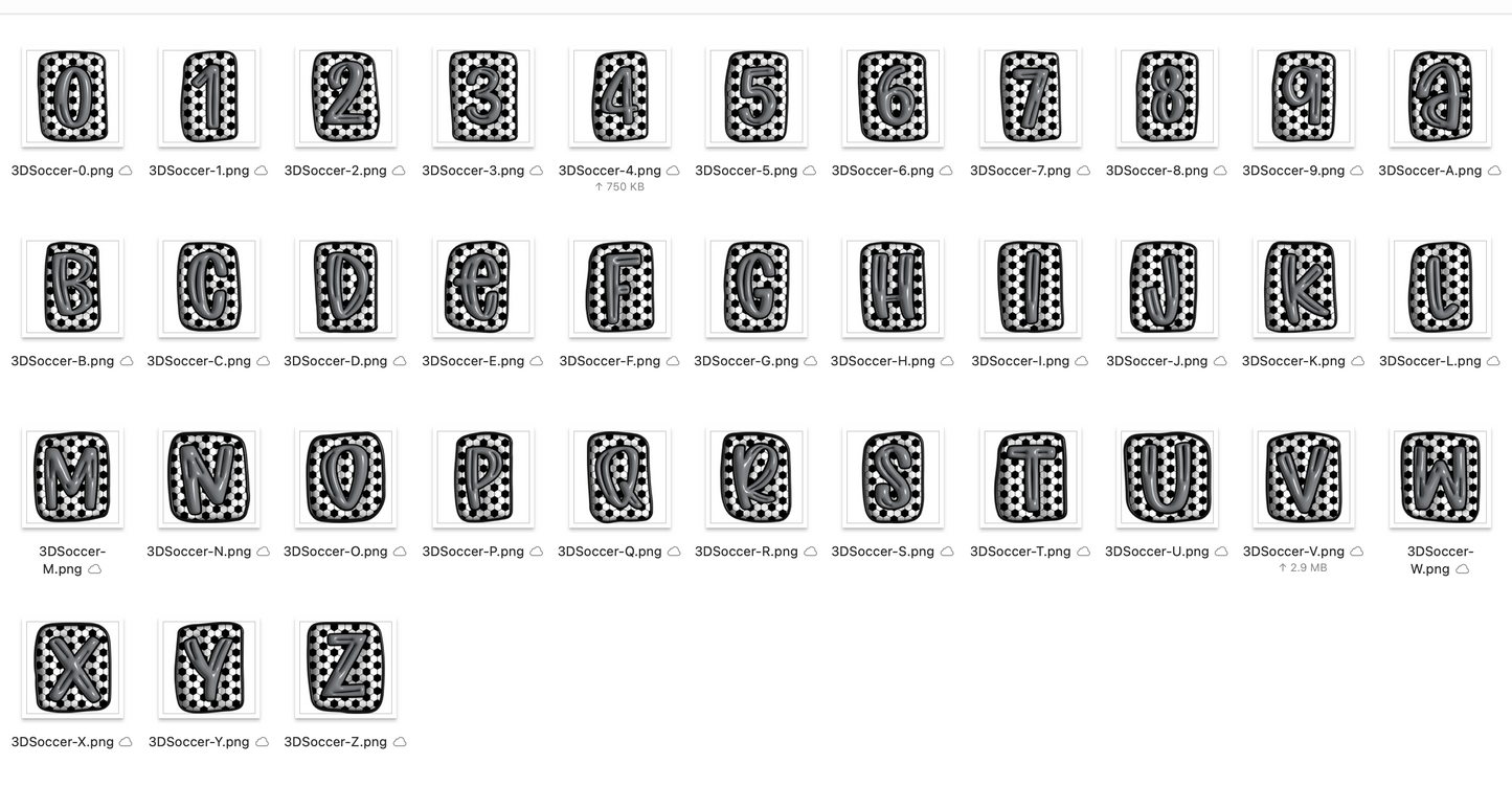 3D Inflated Soccer Alpha Bundle