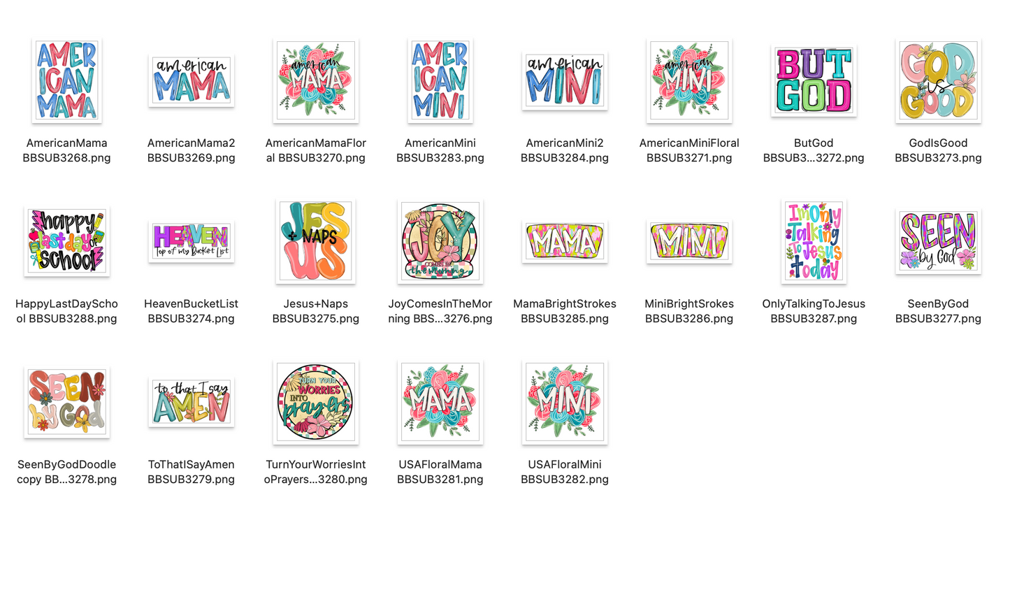 FRIYAY Bundle - APRIL 19 - 21 PNG Designs