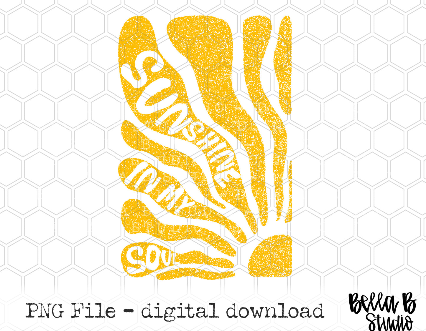 Sunshine In My Soul PNG Digital Design
