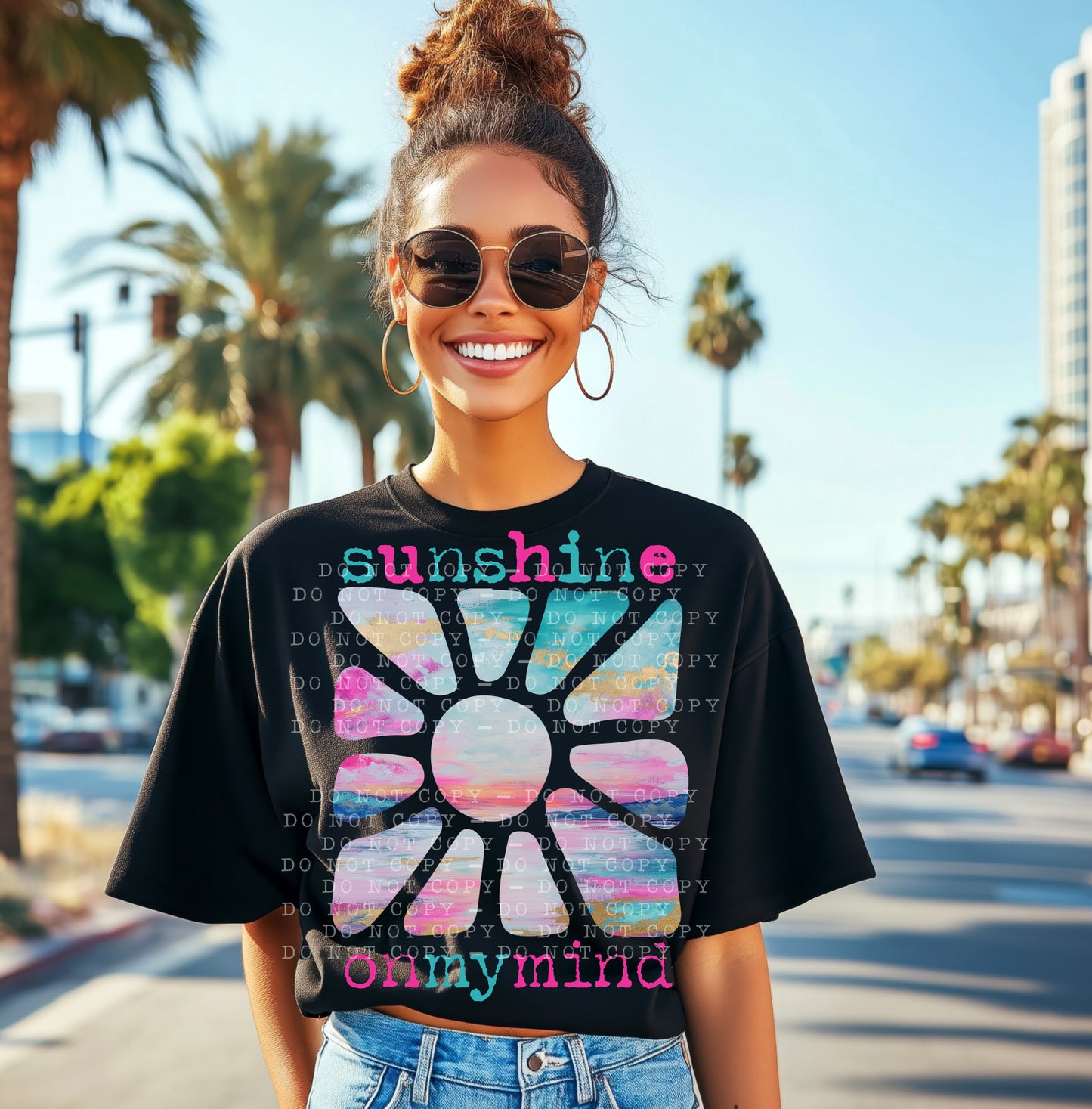 Sunshine On My Mind PNG Digital Design