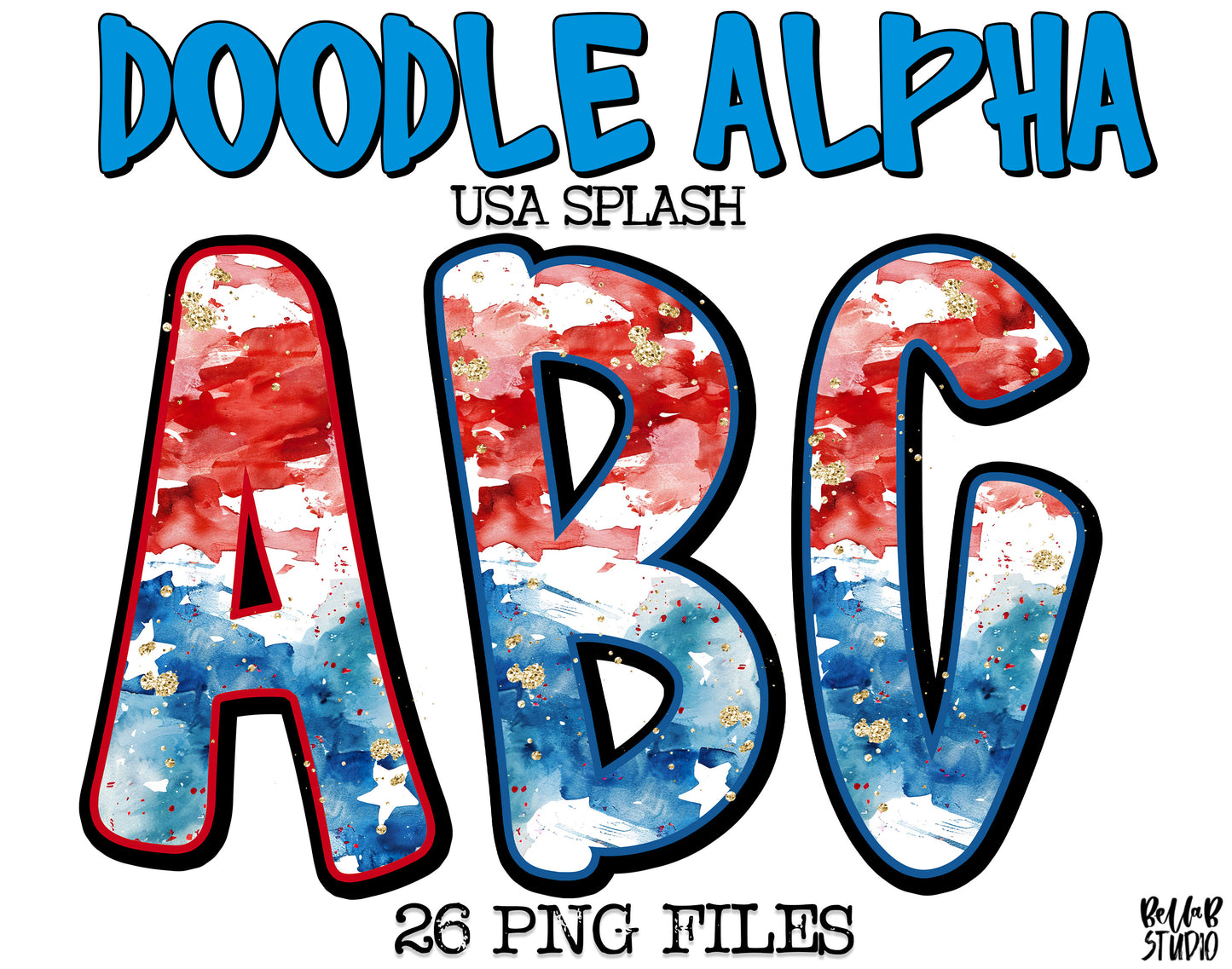 USA Doodle Alpha Splash