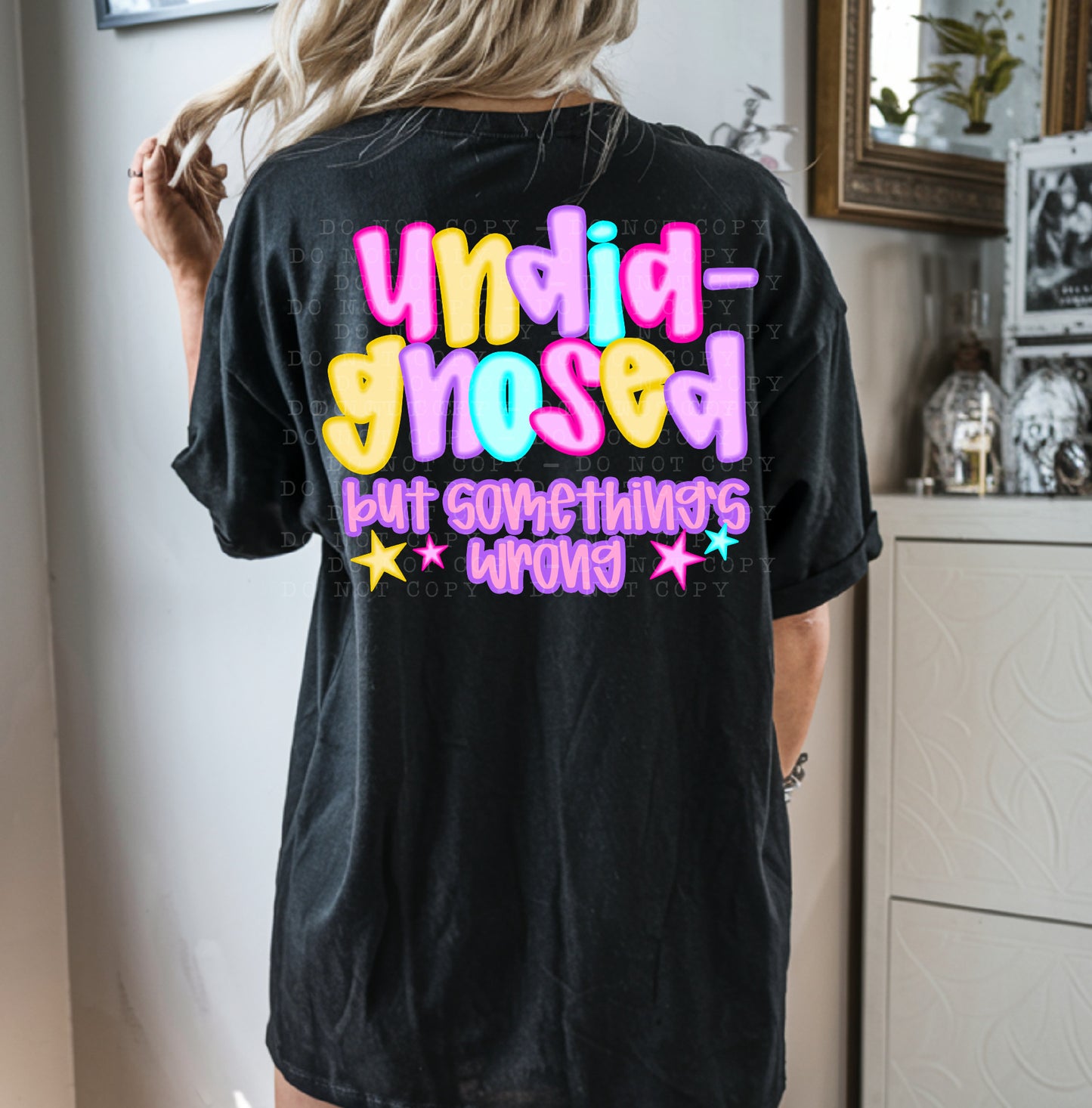 Undiagnosed But Something's Wrong NEON PNG Design