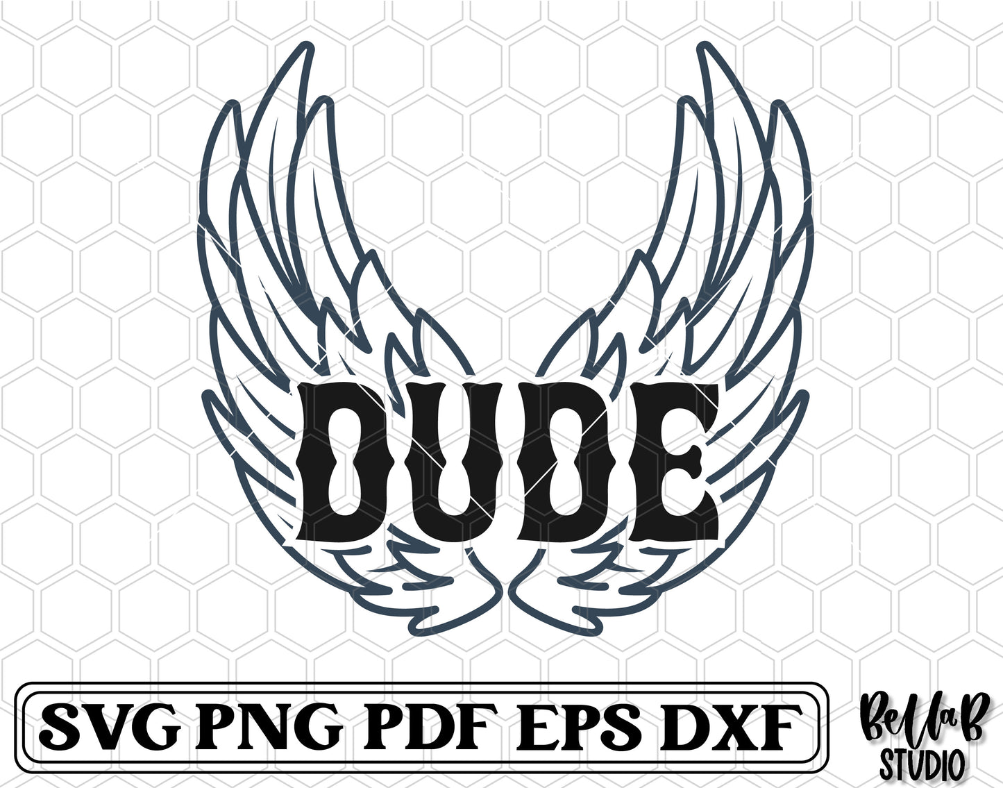 Dude With Wings SVG File