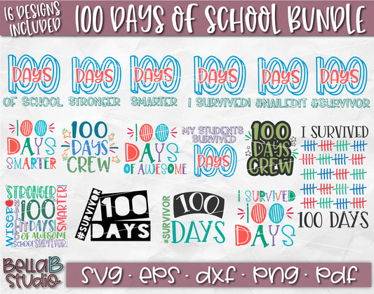 100 Days Of School SVG Bundle