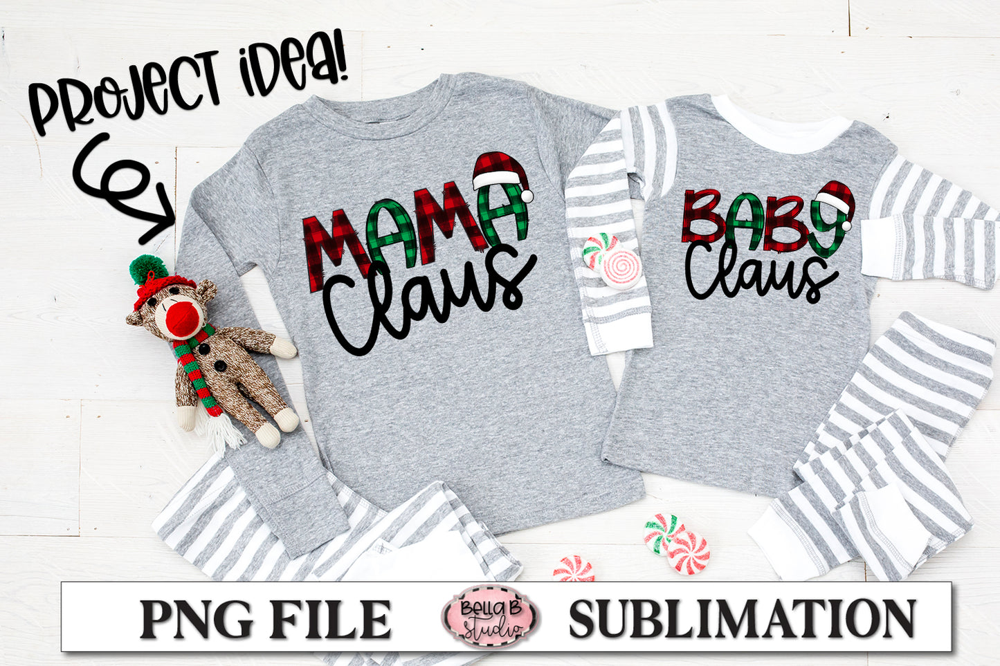 Mamaw Claus Sublimation Design