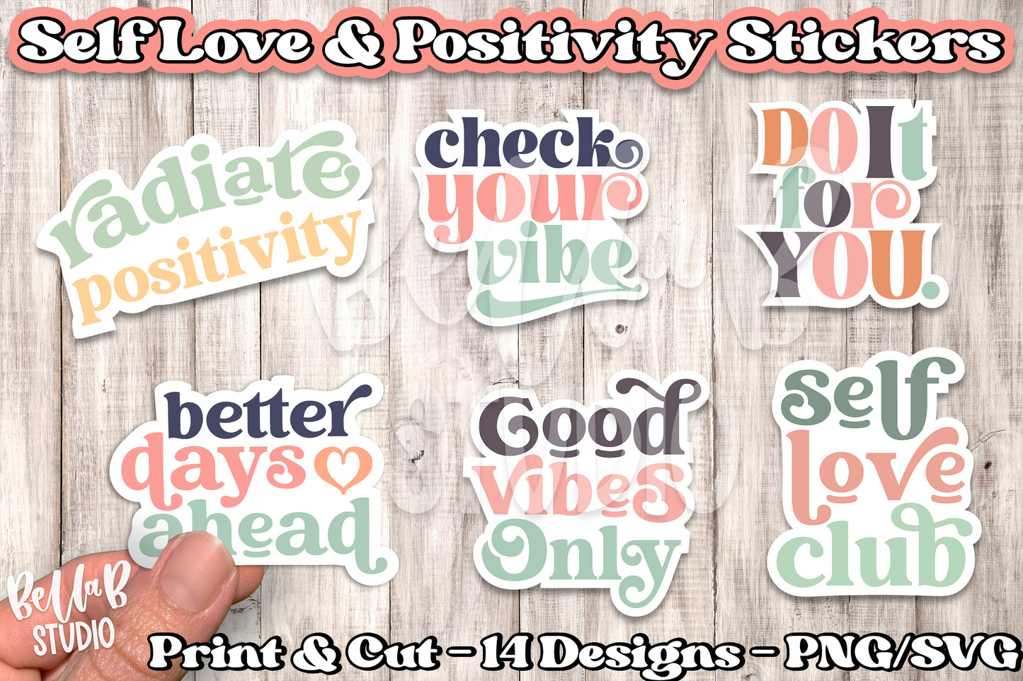 Self Love and Positivity Stickers Bundle