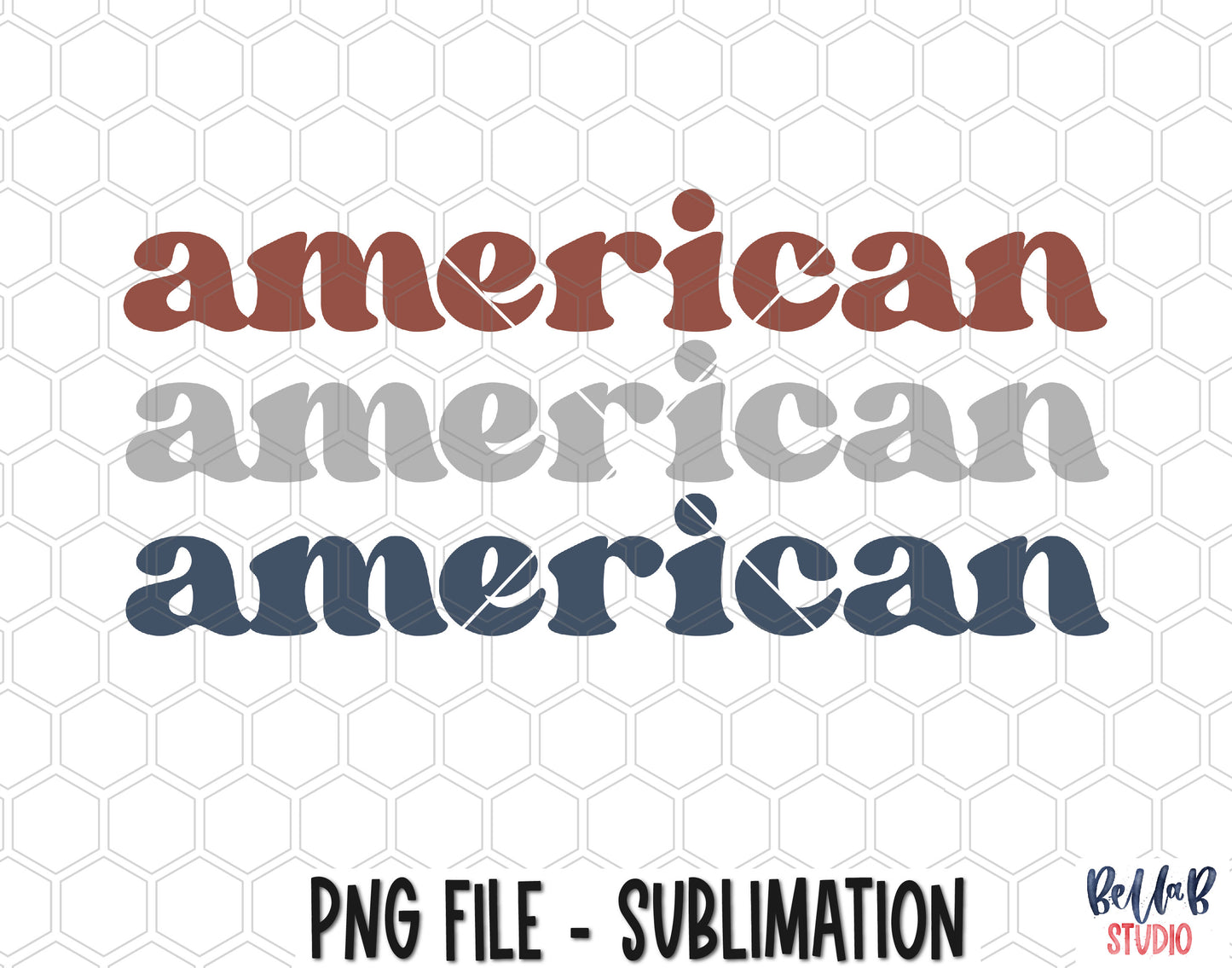 Repeat American Sublimation Design