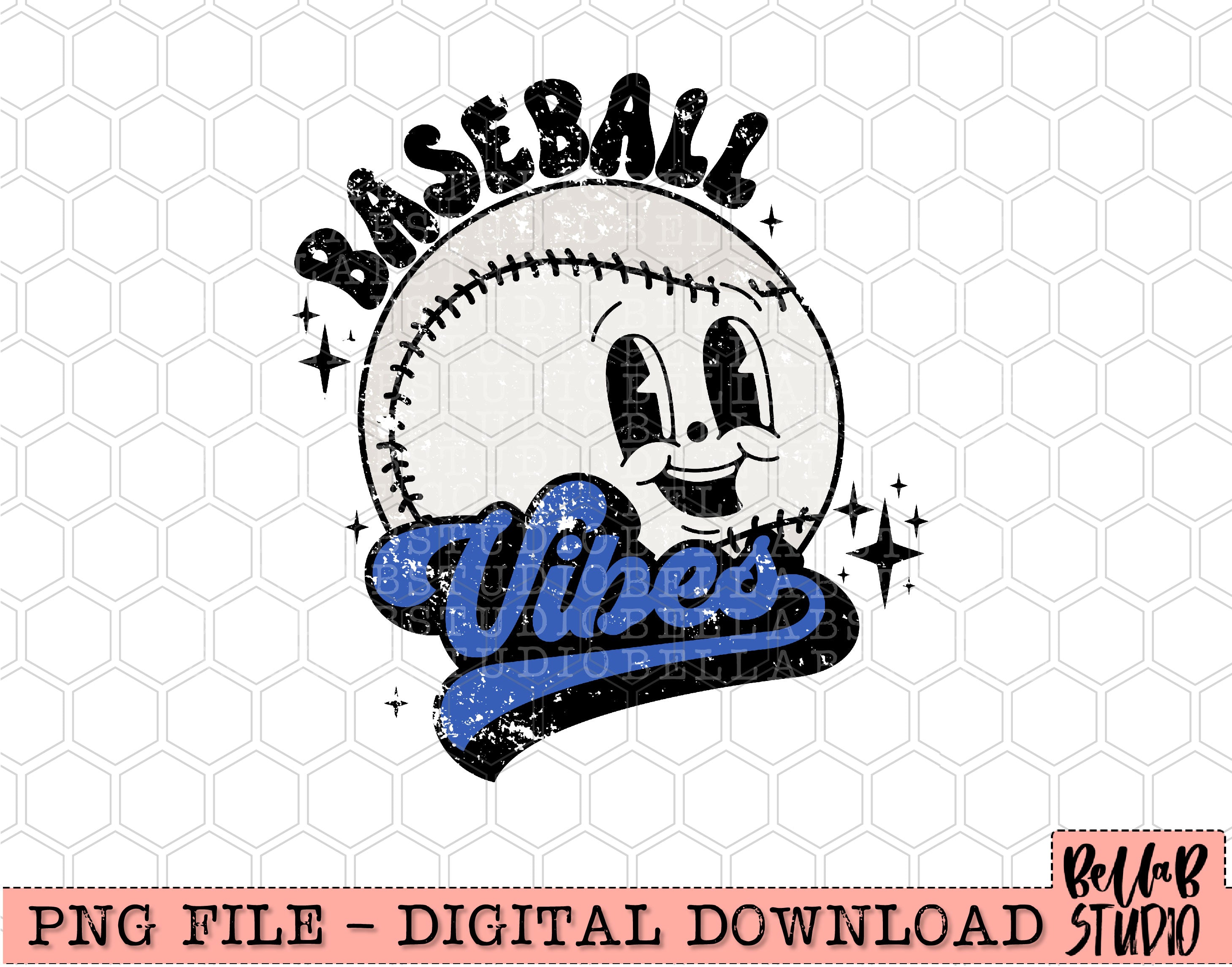 Retro American Baseball Svg Patriotic Baseball PNG Vintage 