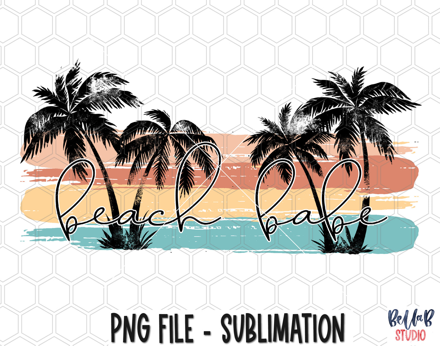 Beach Babe Sublimation Design