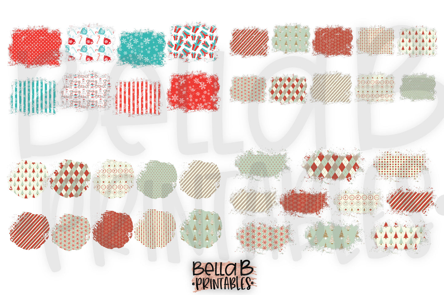 Christmas Sublimation Background Bundle, Backsplash