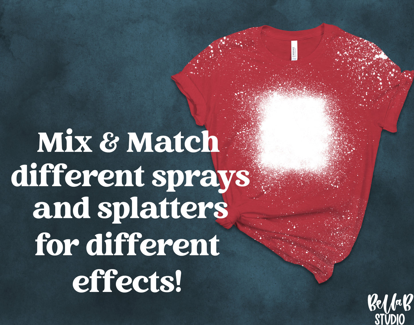 Bleach Effect Sublimation Bundle - Create Real Looking Bleach Tee Mockup