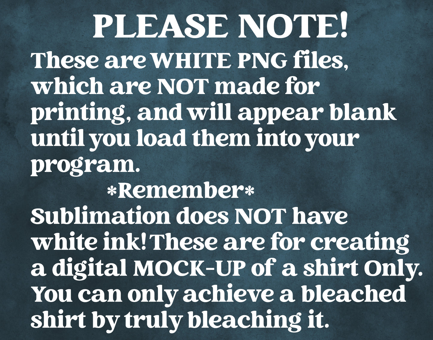 Bleach Effect Sublimation Bundle - Create Real Looking Bleach Tee Mockup