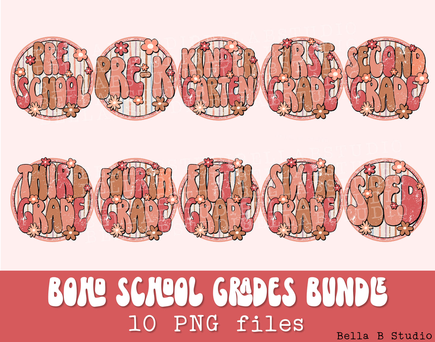 Boho Retro Grades BUNDLE