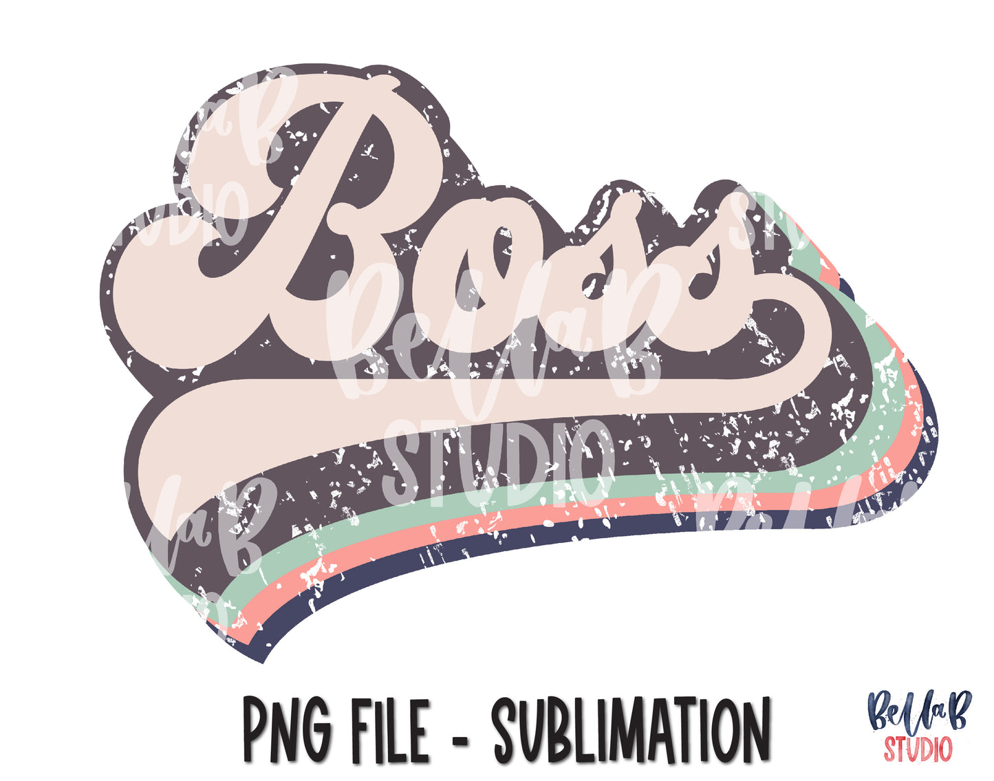 Retro Boss Sublimation Design