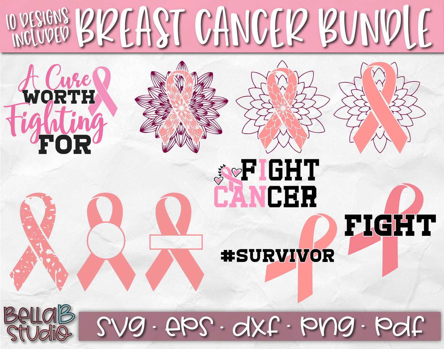 Breast Cancer Awareness SVG Bundle