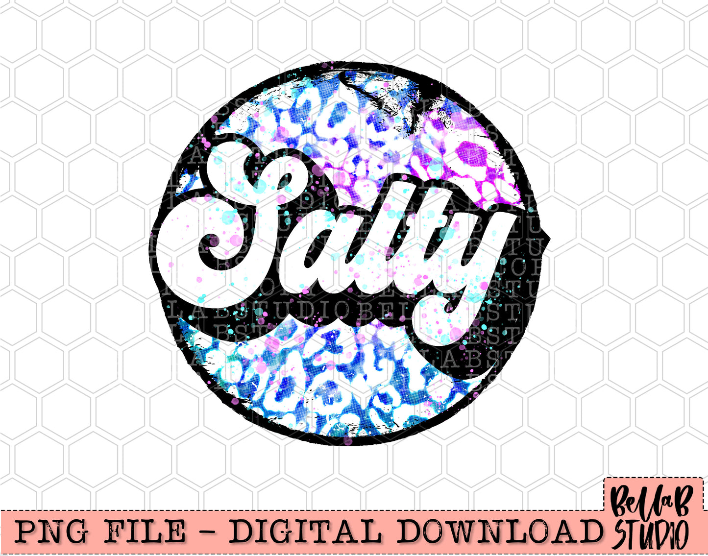 Bright Funky Leopard - Salty Sublimation Design