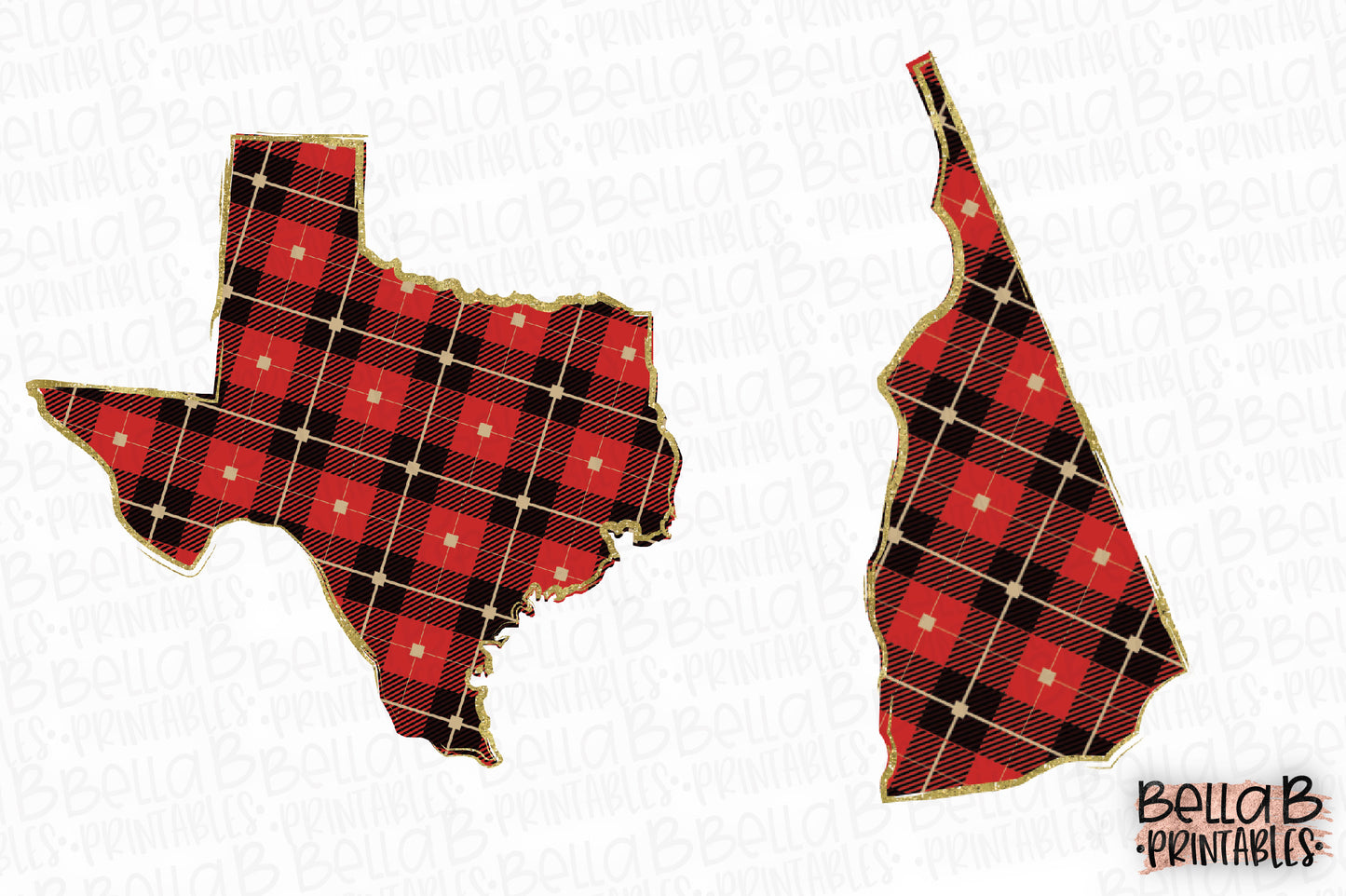 Buffalo Plaid United States Bundle, Sublimation Designs