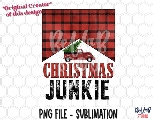 Western - Christmas Junkie Sublimation Design