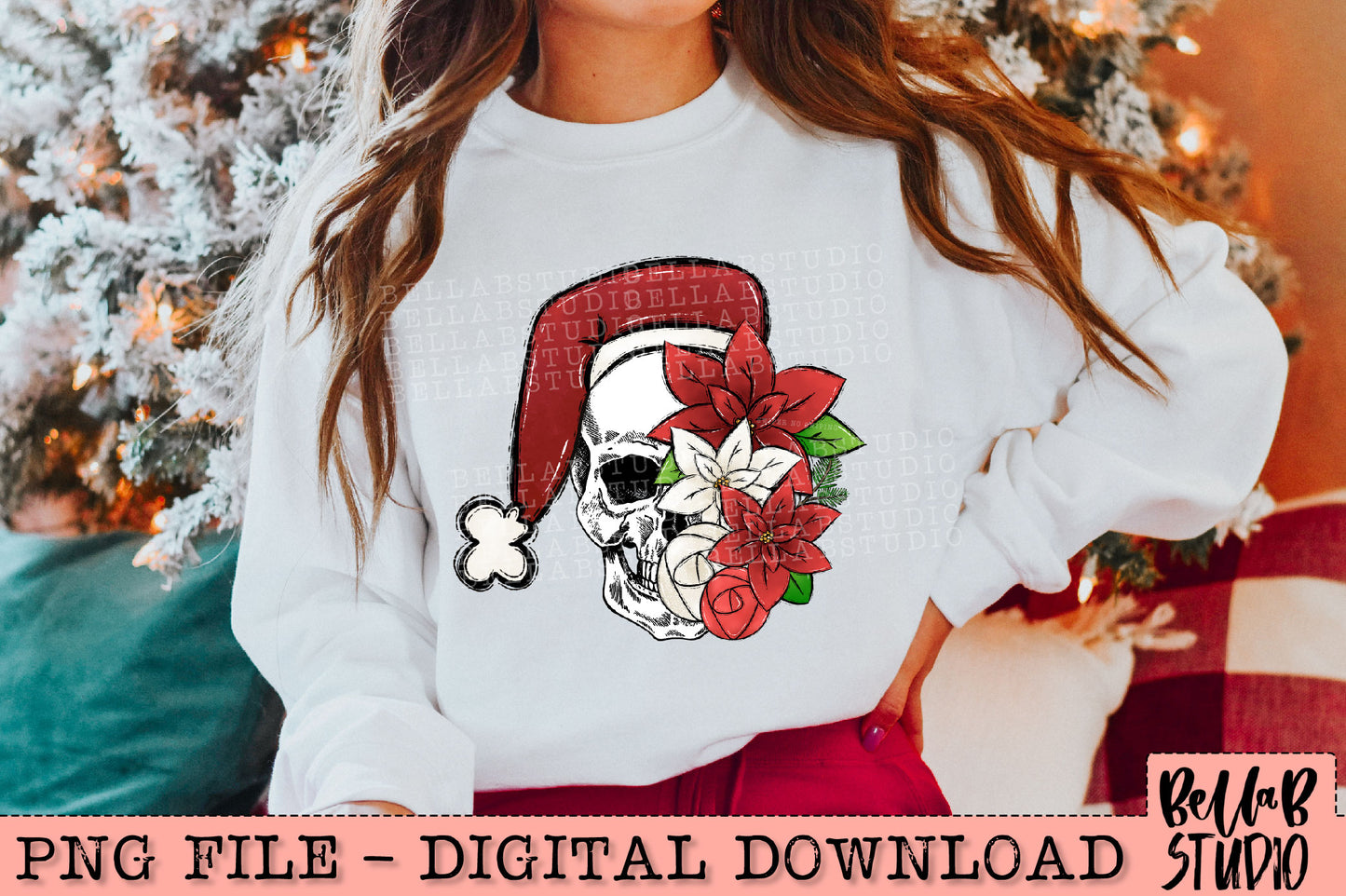 Christmas Skellie PNG Design