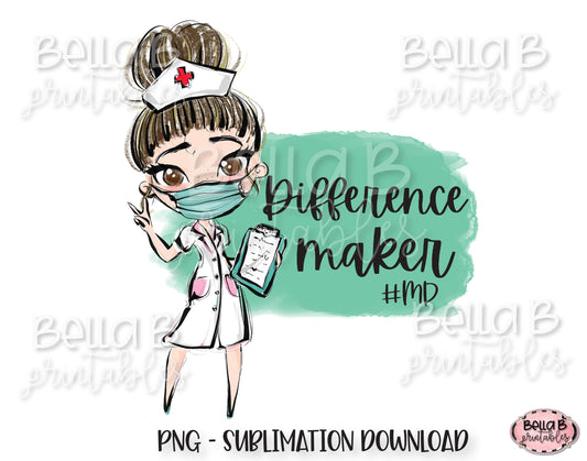 Medical Doctor Sublimation Design, Difference Maker
