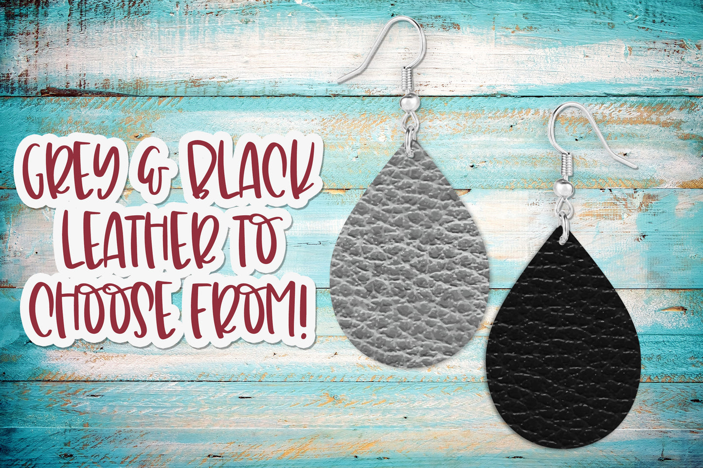 Faux Leather Earring Mockup, Smart Object PSD