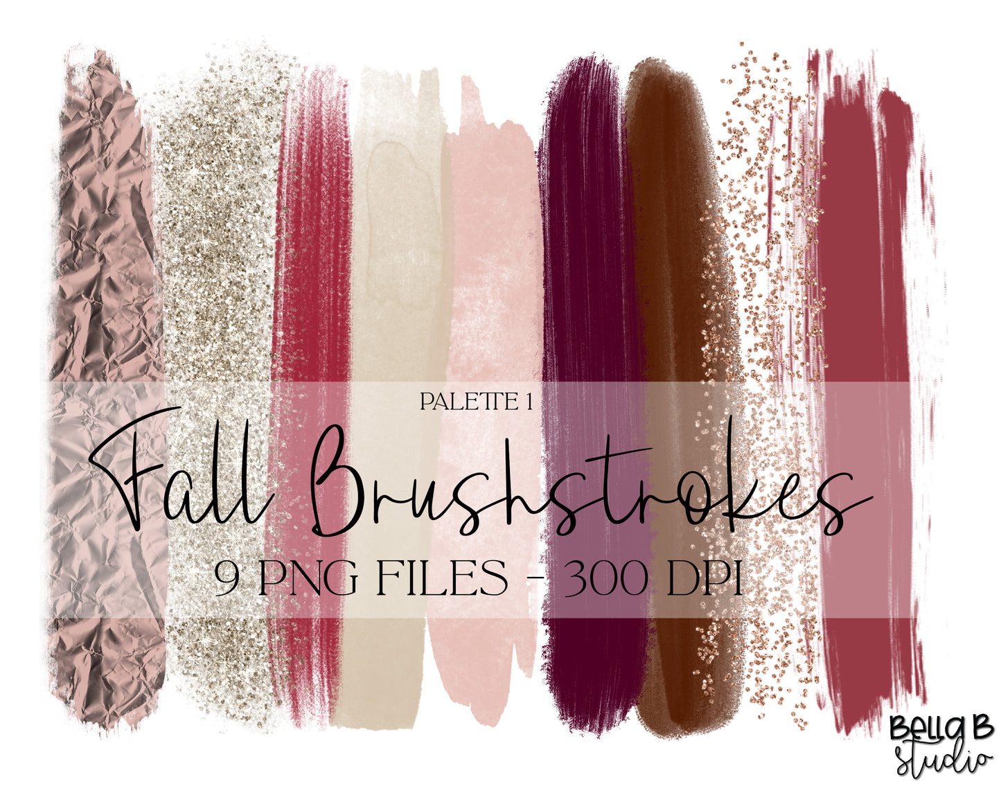 Fall Brush Strokes Clip Art, Autumn Brush Strokes Clip Art