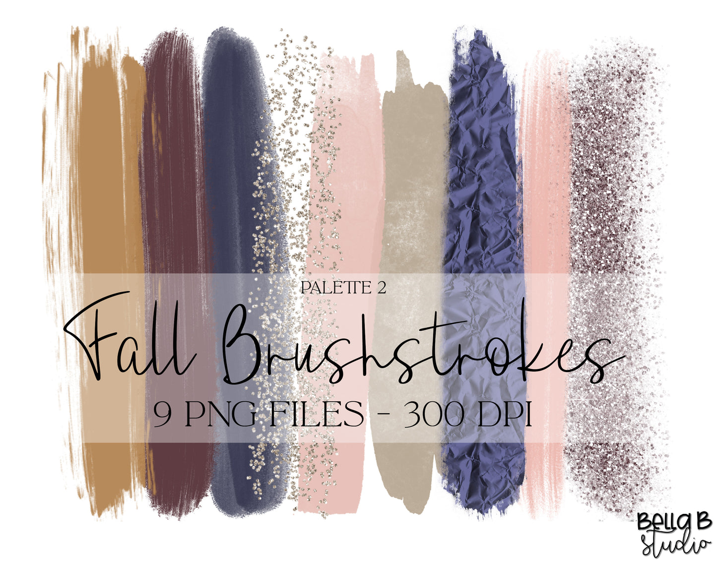 Fall Brush Strokes Clip Art, Autumn Brush Strokes Clip Art