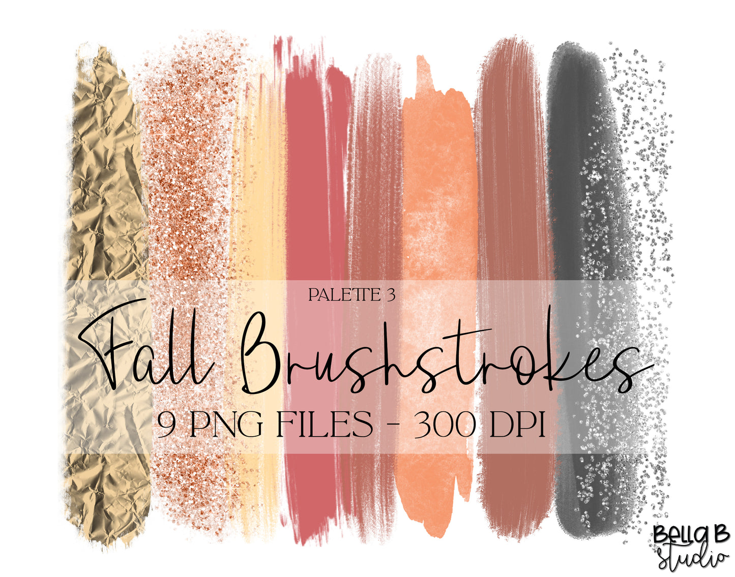 Fall Brush Strokes Clip Art, Autumn Brush Strokes Clip Art